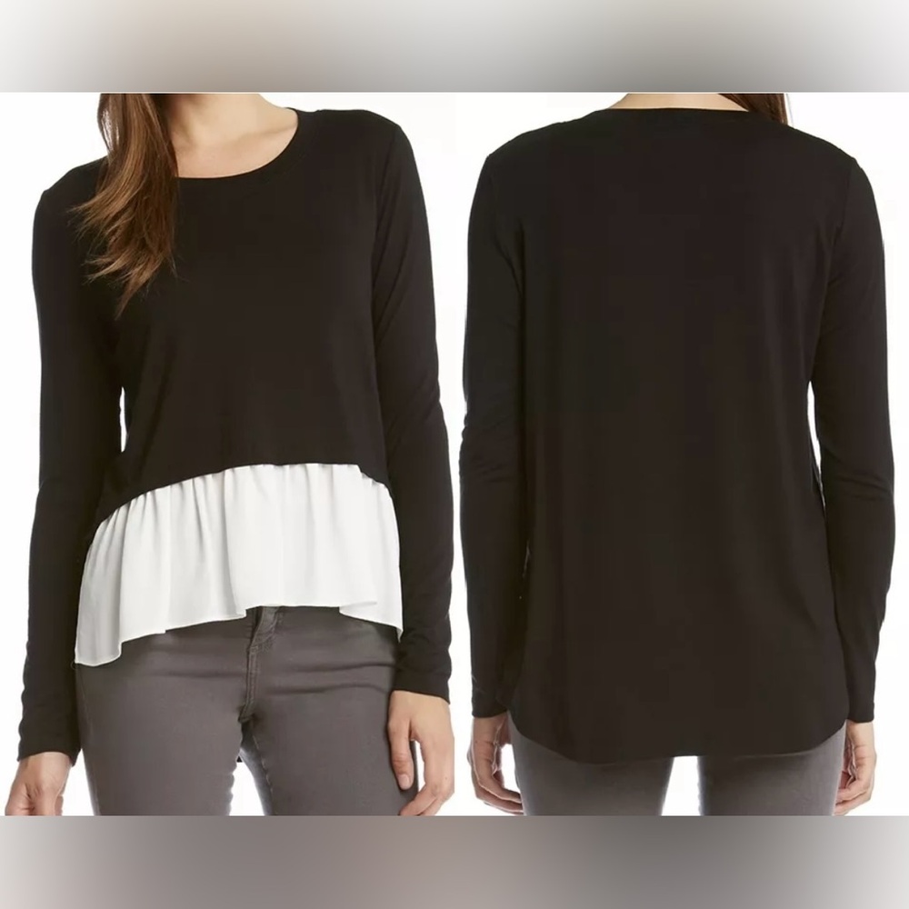 Karen Kane Layered Look Knit Top